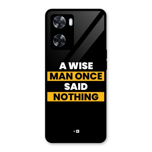 Wise Man Glass Back Case for Oppo A77