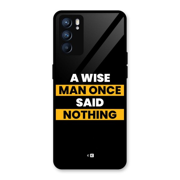 Wise Man Glass Back Case for Oppo Reno6 5G