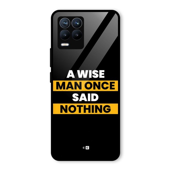 Wise Man Glass Back Case for Realme 8
