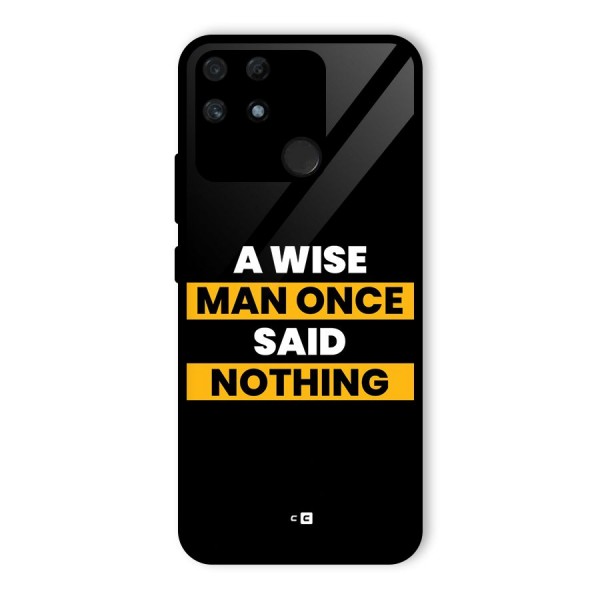 Wise Man Glass Back Case for Realme Narzo 50A