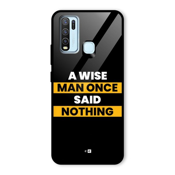 Wise Man Glass Back Case for Vivo Y30