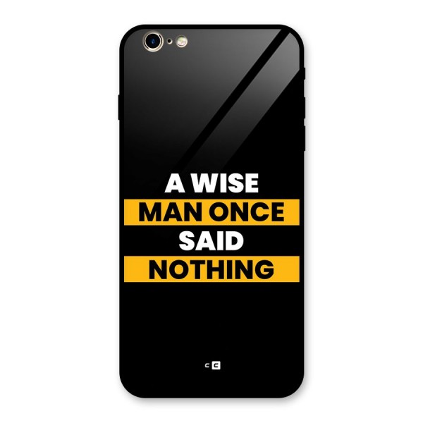 Wise Man Glass Back Case for iPhone 6 Plus 6S Plus