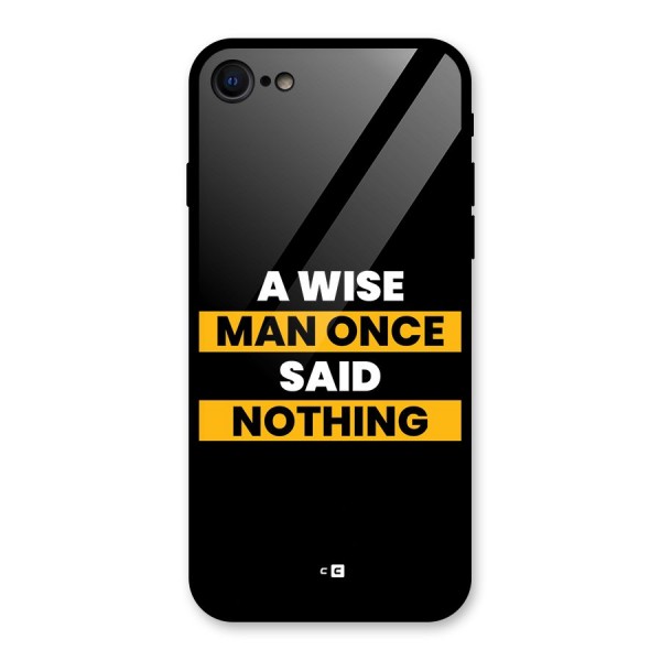 Wise Man Glass Back Case for iPhone 7