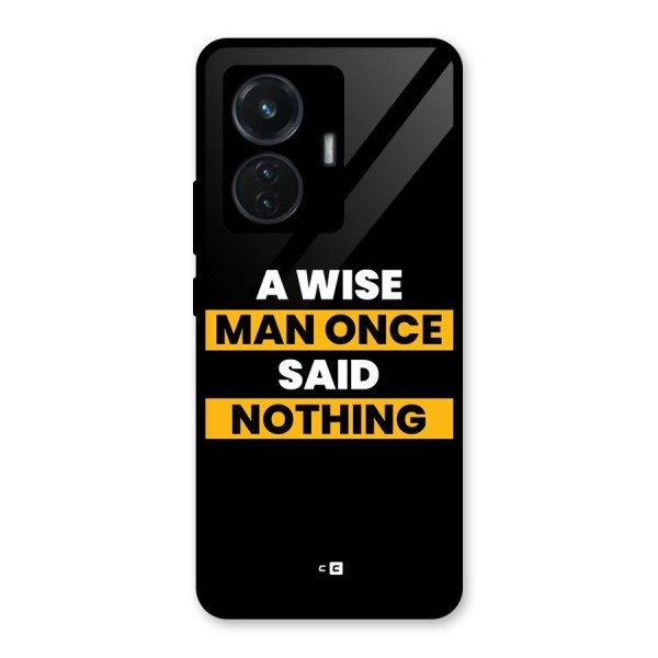 Wise Man Glass Back Case for iQOO Z6 44W