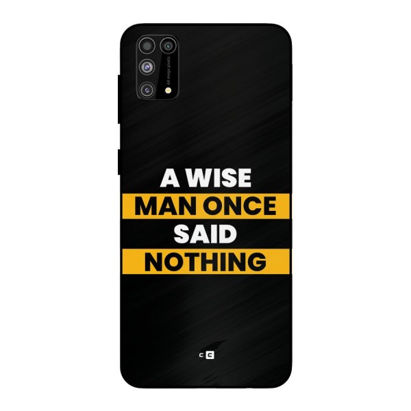 Wise Man Metal Back Case for Galaxy F41