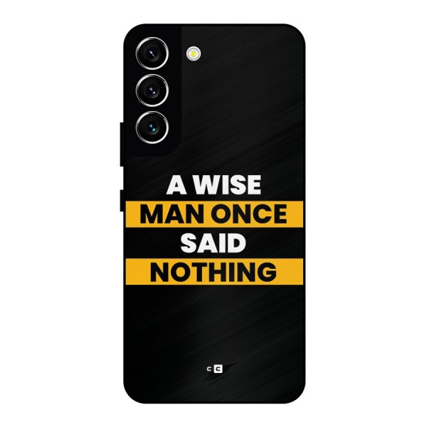 Wise Man Metal Back Case for Galaxy S22 5G
