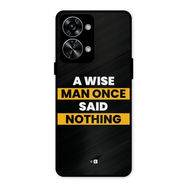 Wise Man Metal Back Case for OnePlus Nord 2T