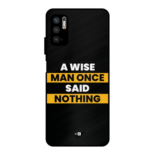 Wise Man Metal Back Case for Poco M3 Pro 5G