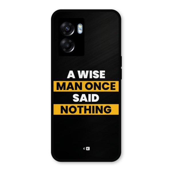 Wise Man Metal Back Case for Realme Narzo 50 5G