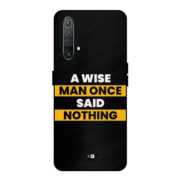 Wise Man Metal Back Case for Realme X3