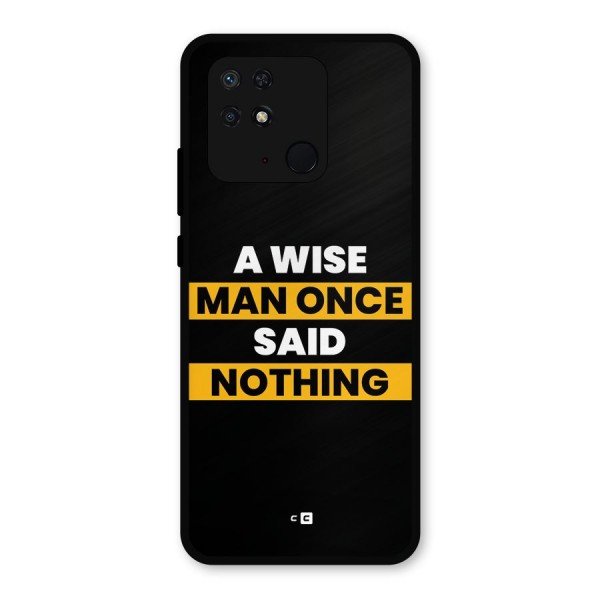 Wise Man Metal Back Case for Redmi 10 Power