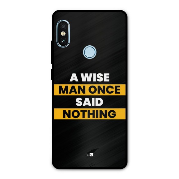 Wise Man Metal Back Case for Redmi Note 5 Pro