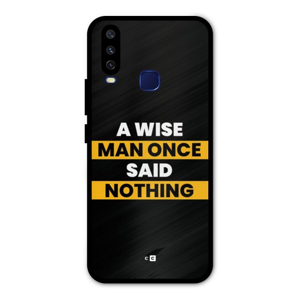 Wise Man Metal Back Case for Vivo V17