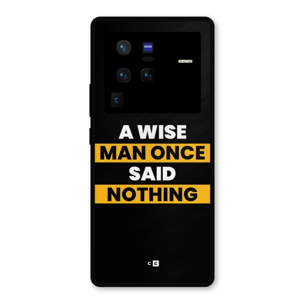 Wise Man Metal Back Case for Vivo X80 Pro