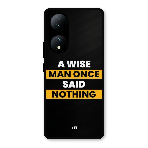 Wise Man Metal Back Case for Vivo Y100