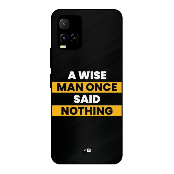 Wise Man Metal Back Case for Vivo Y33s