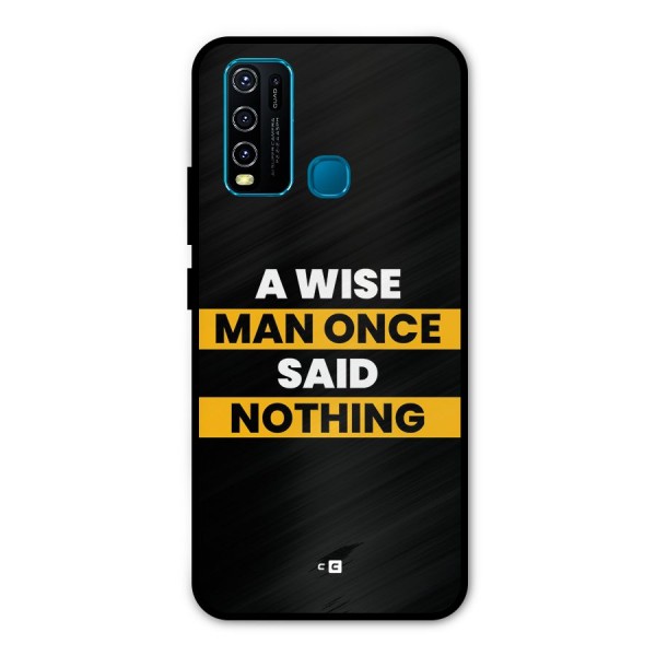 Wise Man Metal Back Case for Vivo Y50