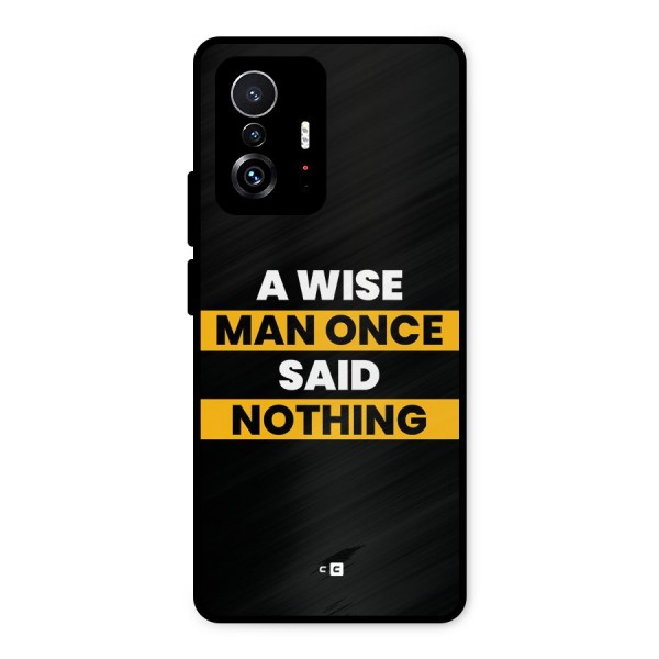 Wise Man Metal Back Case for Xiaomi 11T Pro