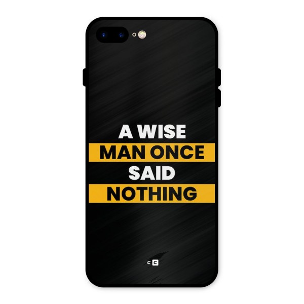 Wise Man Metal Back Case for iPhone 8 Plus
