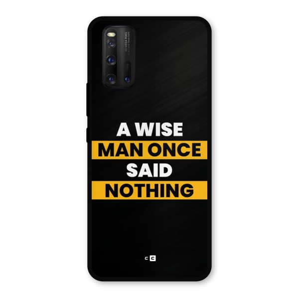 Wise Man Metal Back Case for iQOO 3