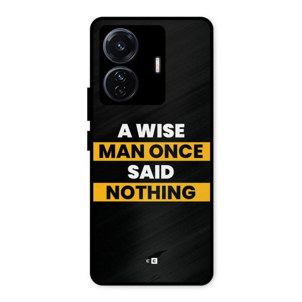 Wise Man Metal Back Case for iQOO Z6