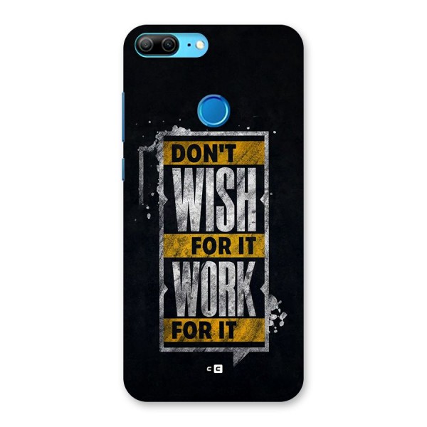 Wish Work Back Case for Honor 9 Lite