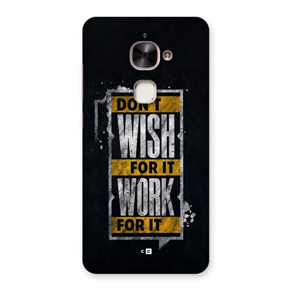 Wish Work Back Case for Le 2