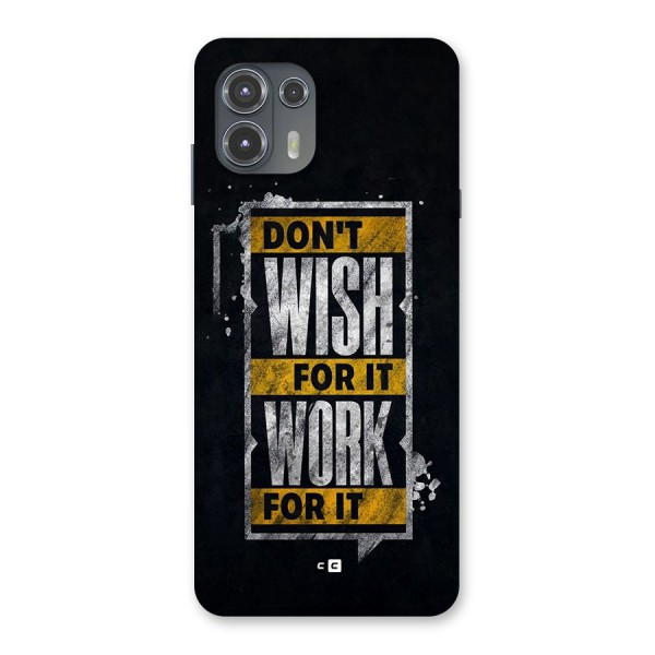 Wish Work Back Case for Motorola Edge 20 Fusion