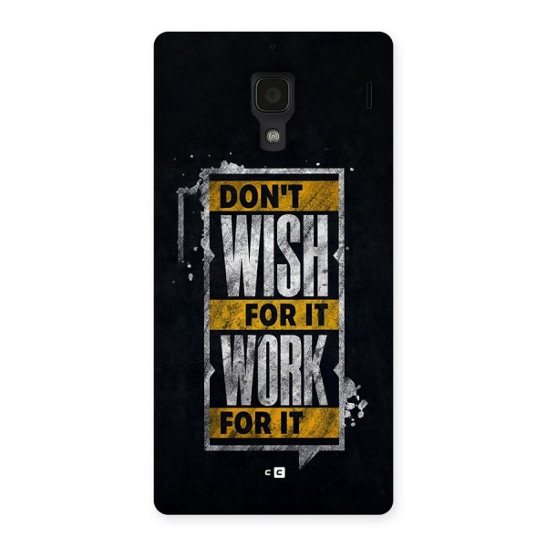 Wish Work Back Case for Redmi 1s