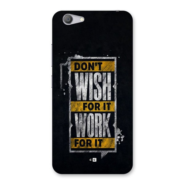 Wish Work Back Case for Vivo Y53