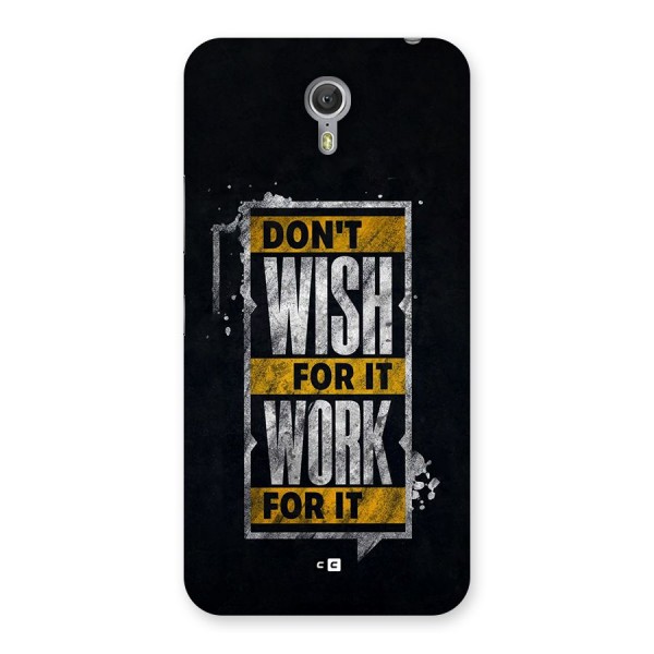 Wish Work Back Case for Zuk Z1