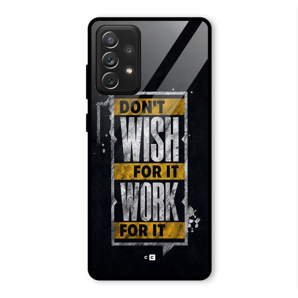 Wish Work Glass Back Case for Galaxy A72
