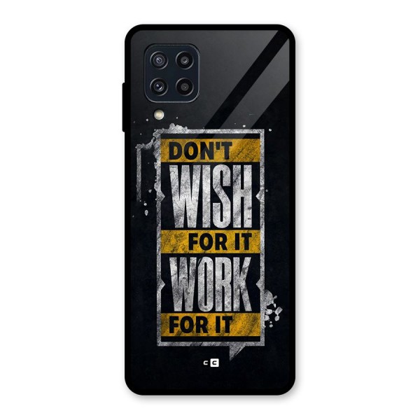 Wish Work Glass Back Case for Galaxy M32