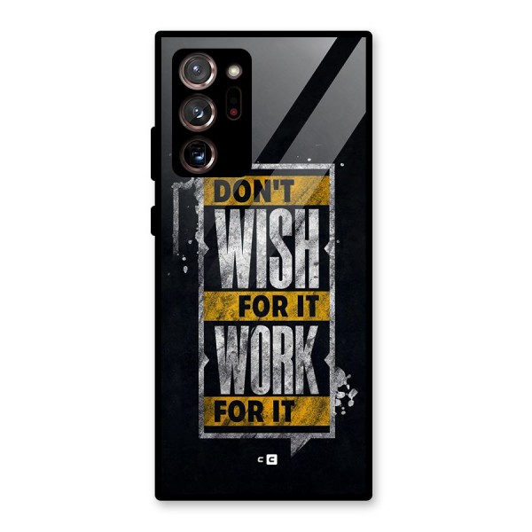 Wish Work Glass Back Case for Galaxy Note 20 Ultra 5G