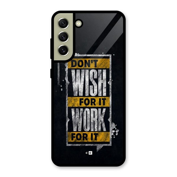Wish Work Glass Back Case for Galaxy S21 FE 5G