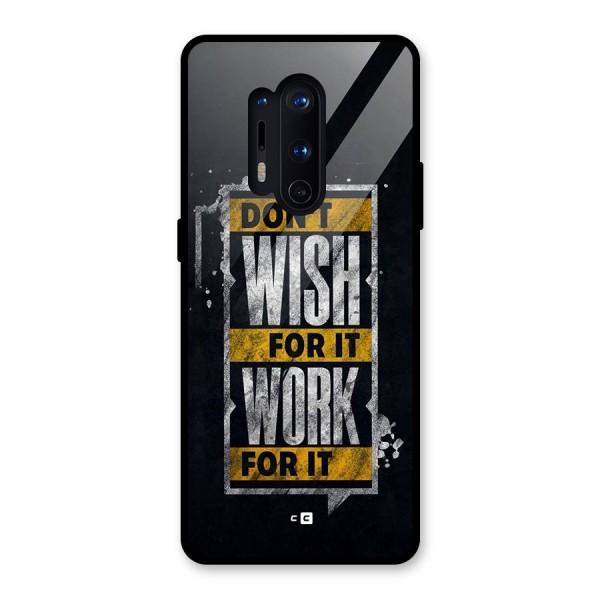 Wish Work Glass Back Case for OnePlus 8 Pro