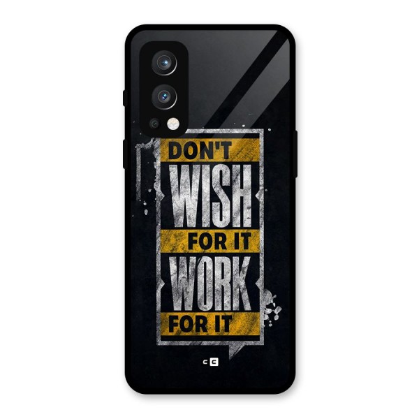 Wish Work Glass Back Case for OnePlus Nord 2 5G