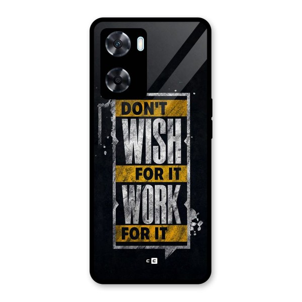 Wish Work Glass Back Case for Oppo A77