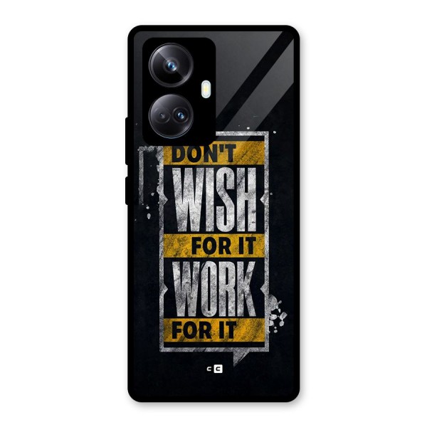 Wish Work Glass Back Case for Realme 10 Pro Plus