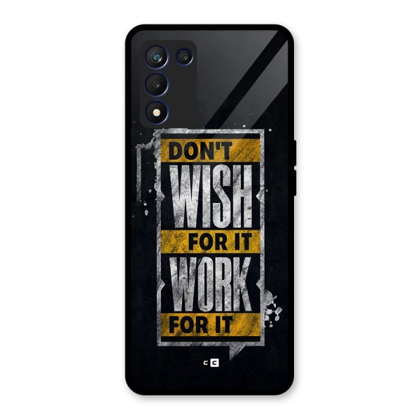 Wish Work Glass Back Case for Realme 9 5G Speed