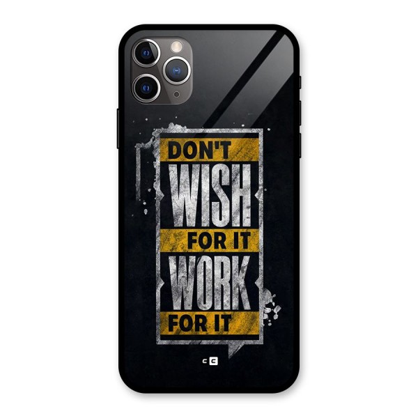 Wish Work Glass Back Case for iPhone 11 Pro Max