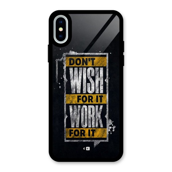 Wish Work Glass Back Case for iPhone X