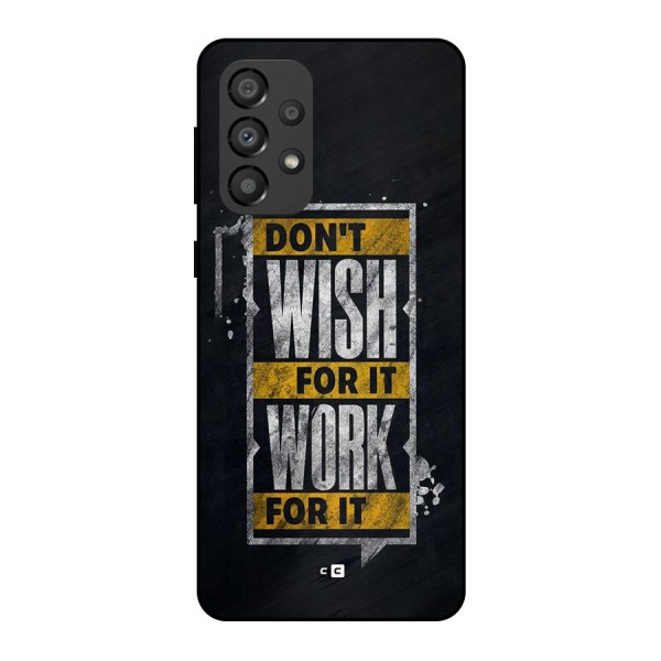 Wish Work Metal Back Case for Galaxy A33 5G