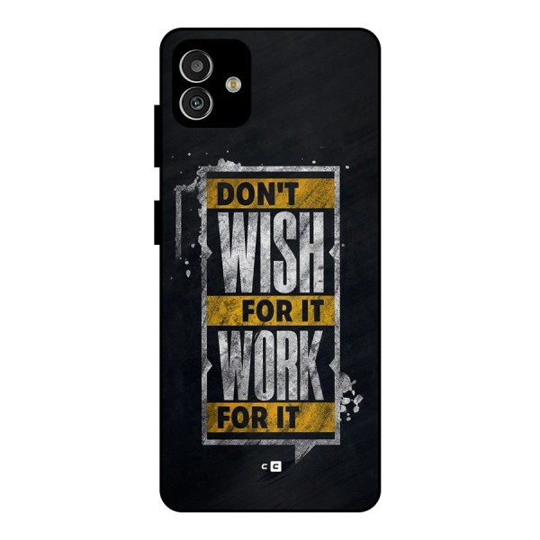Wish Work Metal Back Case for Galaxy M13 5G