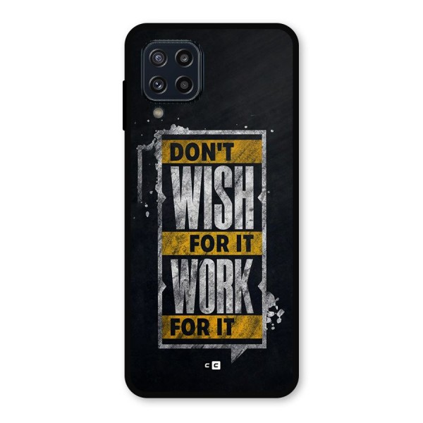 Wish Work Metal Back Case for Galaxy M32