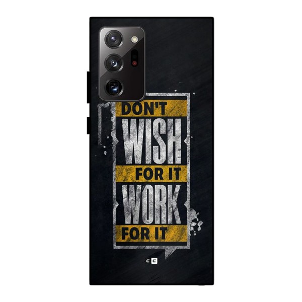 Wish Work Metal Back Case for Galaxy Note 20 Ultra