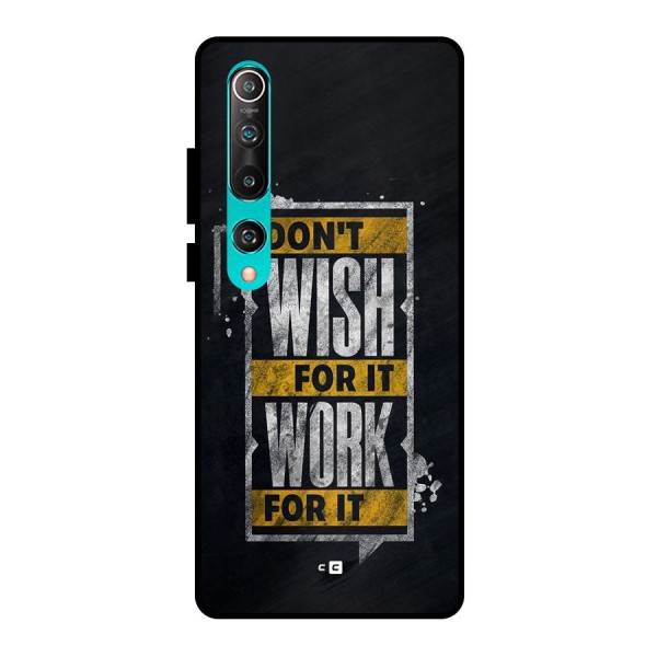 Wish Work Metal Back Case for Mi 10