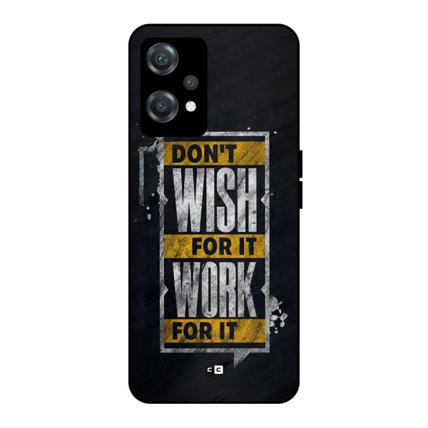 Wish Work Metal Back Case for OnePlus Nord CE 2 Lite 5G