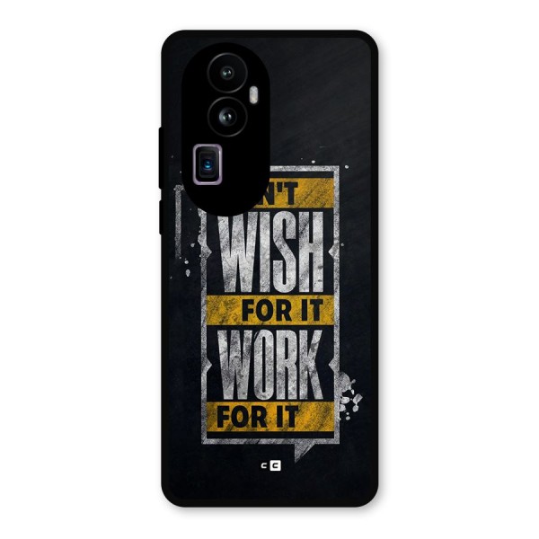 Wish Work Metal Back Case for Oppo Reno10 Pro Plus