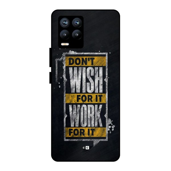 Wish Work Metal Back Case for Realme 8 Pro